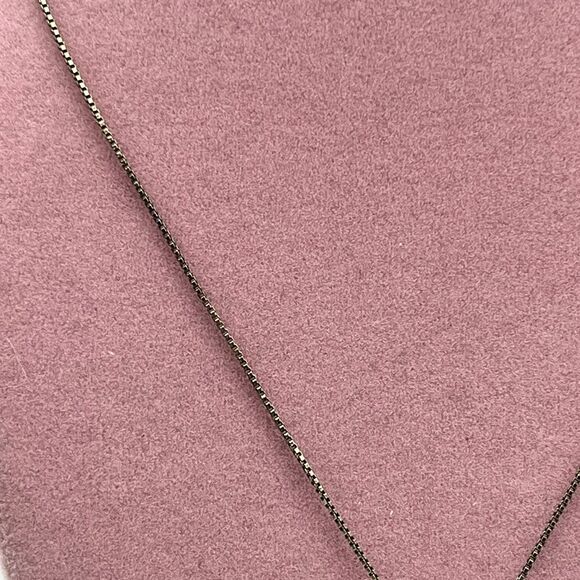 unique sterling silver 925 Lapis Lazuli abstract mid century modern box Necklace - Picture 4 of 10